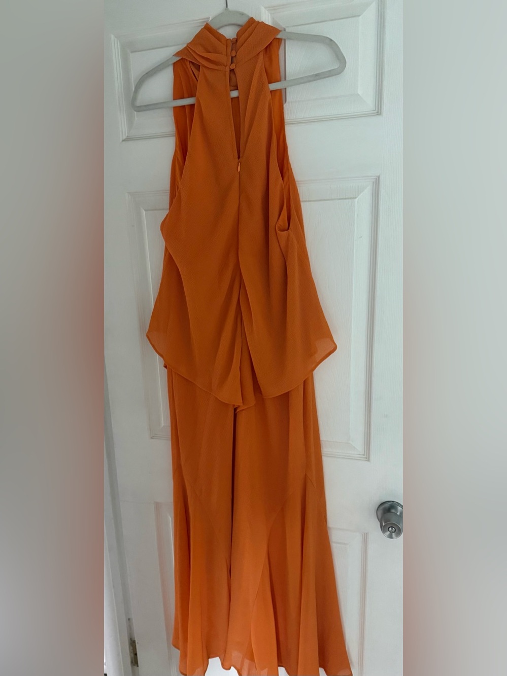 Orange maxi dress